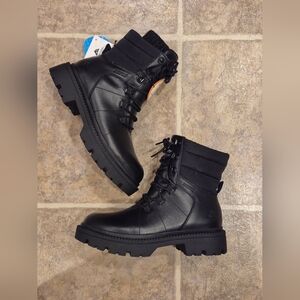 NEW Ozark Trail Womens Black Winter Combat Boots Size 6 Or 7